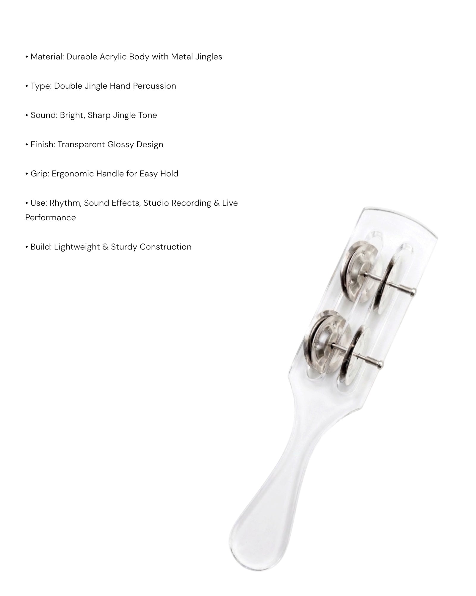 KL Acrylic Jingle Stick - 4 Ring