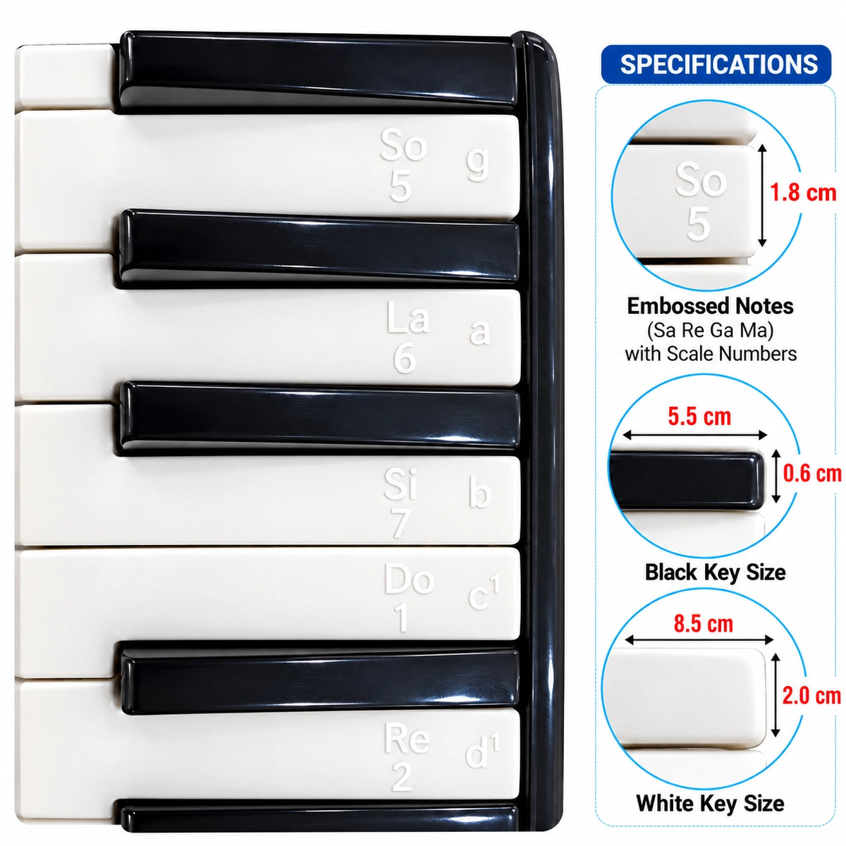 Swan 37 Keys Melodica with Soft Bag - Blue