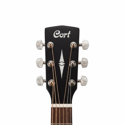 Cort AF500CE-BKS Electro-Acoustic Guitar - Black Satin