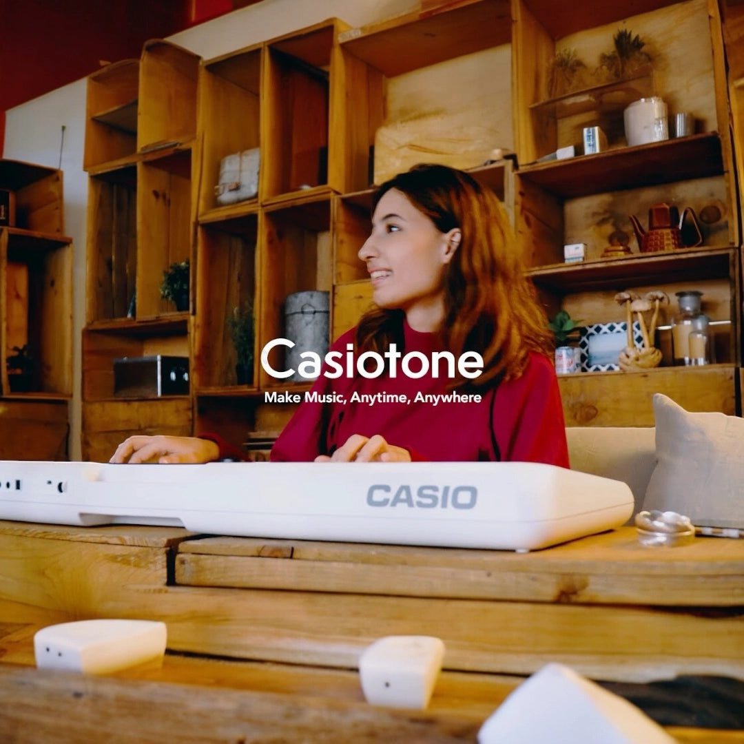 Casio CTS200WE 61-Key Portable Keyboard - White