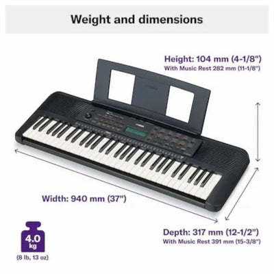 Yamaha PSRE283 61-Key Portable Keyboard