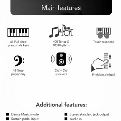 Casio CTK3500 61-Key Portable Keyboard