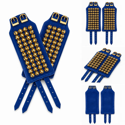 SK Machine Velvet 4-Line Ghungroo - Blue