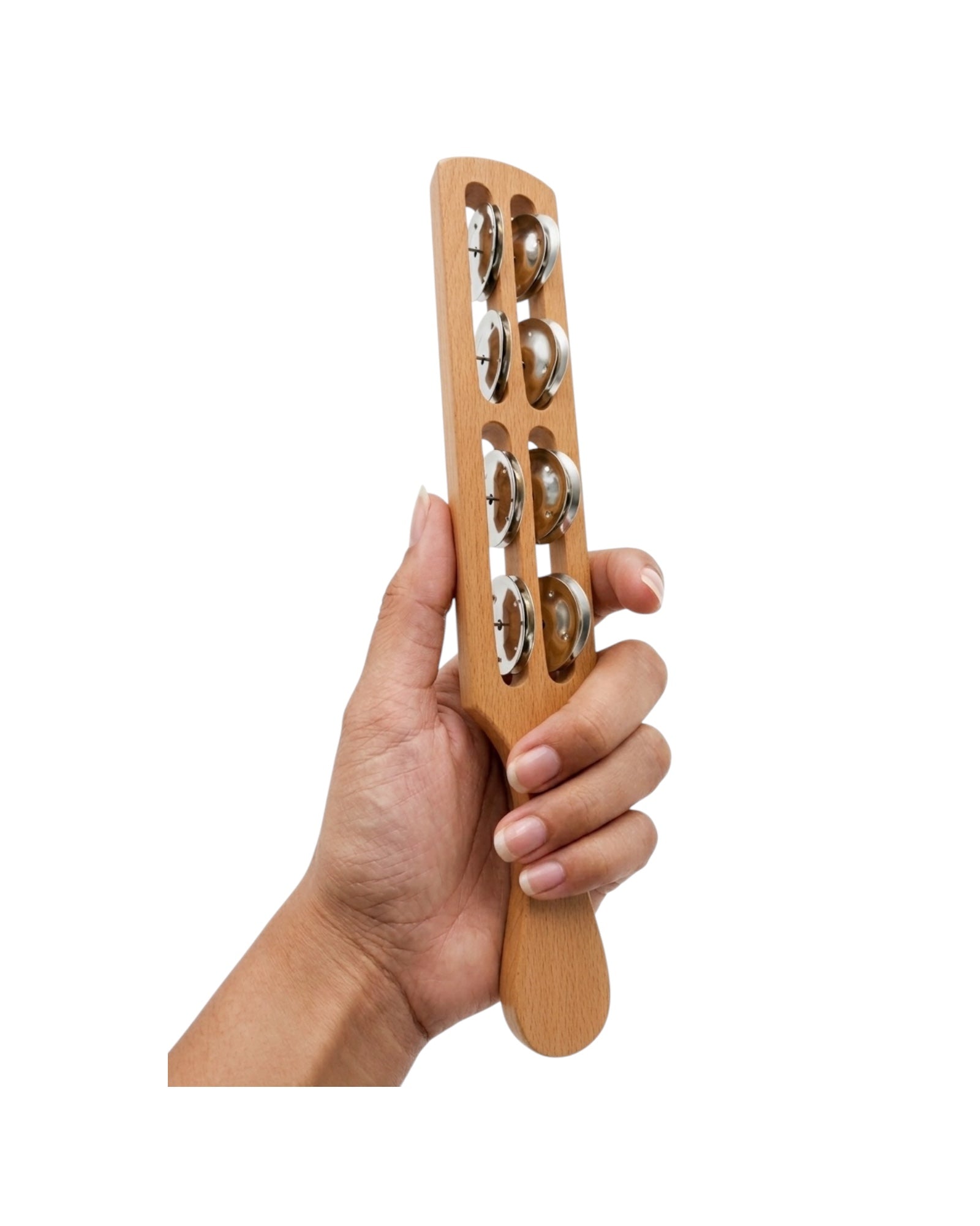 KL Wooden Jingle Stick - 8 Ring