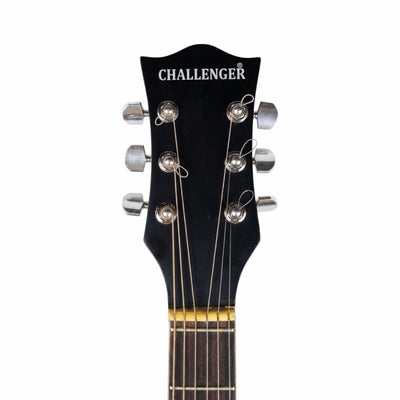 Challenger Apollo-39 Electro-Acoustic Guitar – Matte Cherry Red Burst