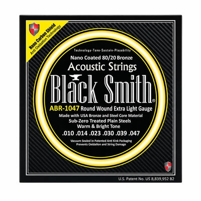 Black Smith ABR-1047 Nano 80/20 Bronze Acoustic Strings - 10-47