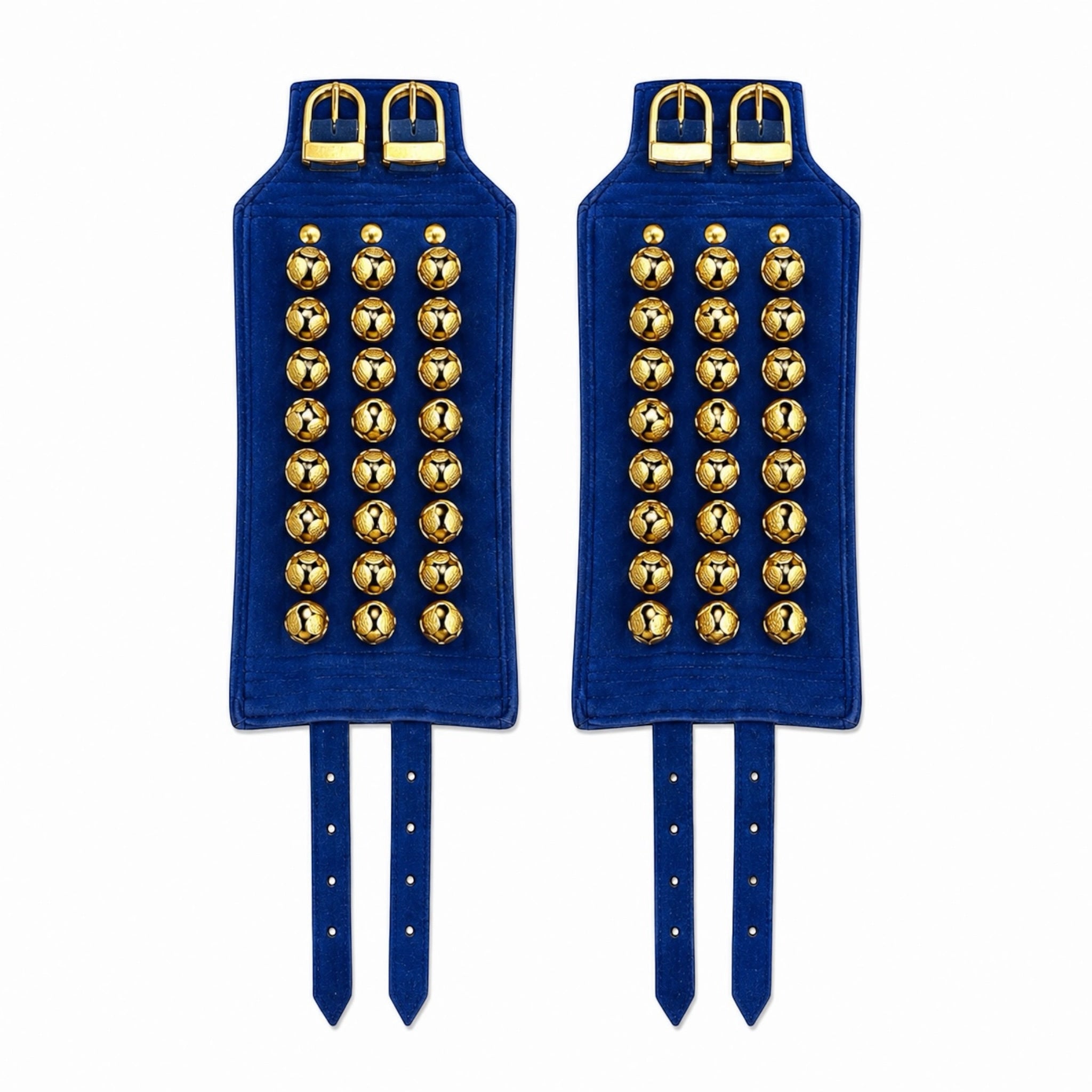 SK Machine Velvet 3-Line Ghungroo - Blue