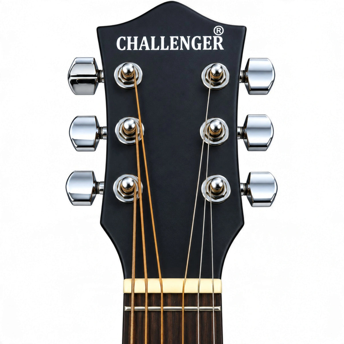 Challenger Apollo 39 Special Electro-Acoustic Guitar - Black Matte