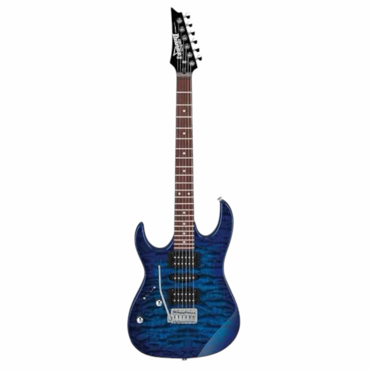 Ibanez GRX70QAL-TBB Gio Left-Handed Electric Guitar - Transparent Blue Burst