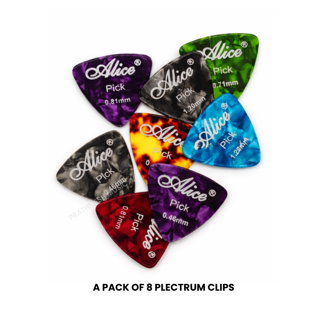 Alice AP-ALT-8 Celluloid Triangle Guitar Picks (8 pcs)