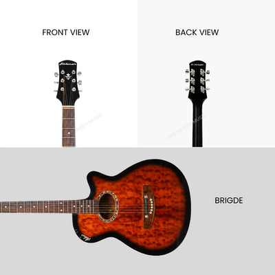Hobmer 175-BR Export Electro-Acoustic Guitar - Brown Burst