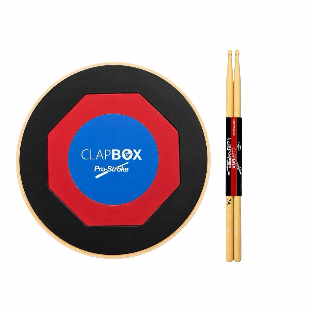 Clapbox Prostroke 11" Drum Practice Pad – Multi-Layer w/ Bag & Sticks