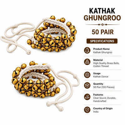 RG Kathak Ghungroo - 50 Pair