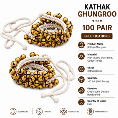 RG Kathak Ghungroo - 100 Pair