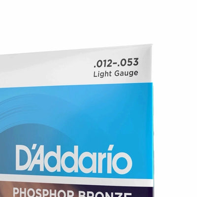 D’Addario EJ16 Phosphor Bronze Light Acoustic Guitar Strings - 12-53