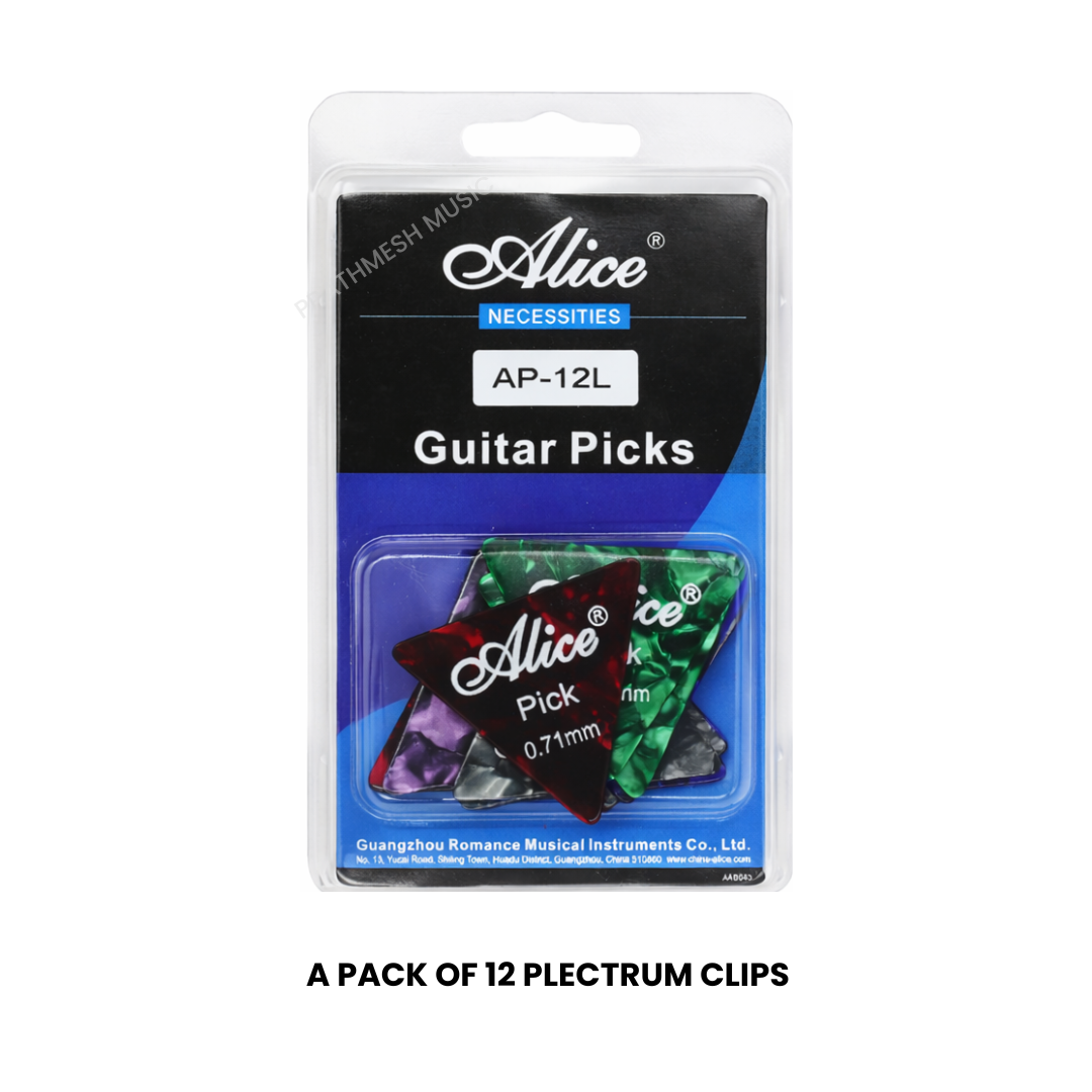 Alice AP-12L Guitar Picks – Mix (12 pcs)