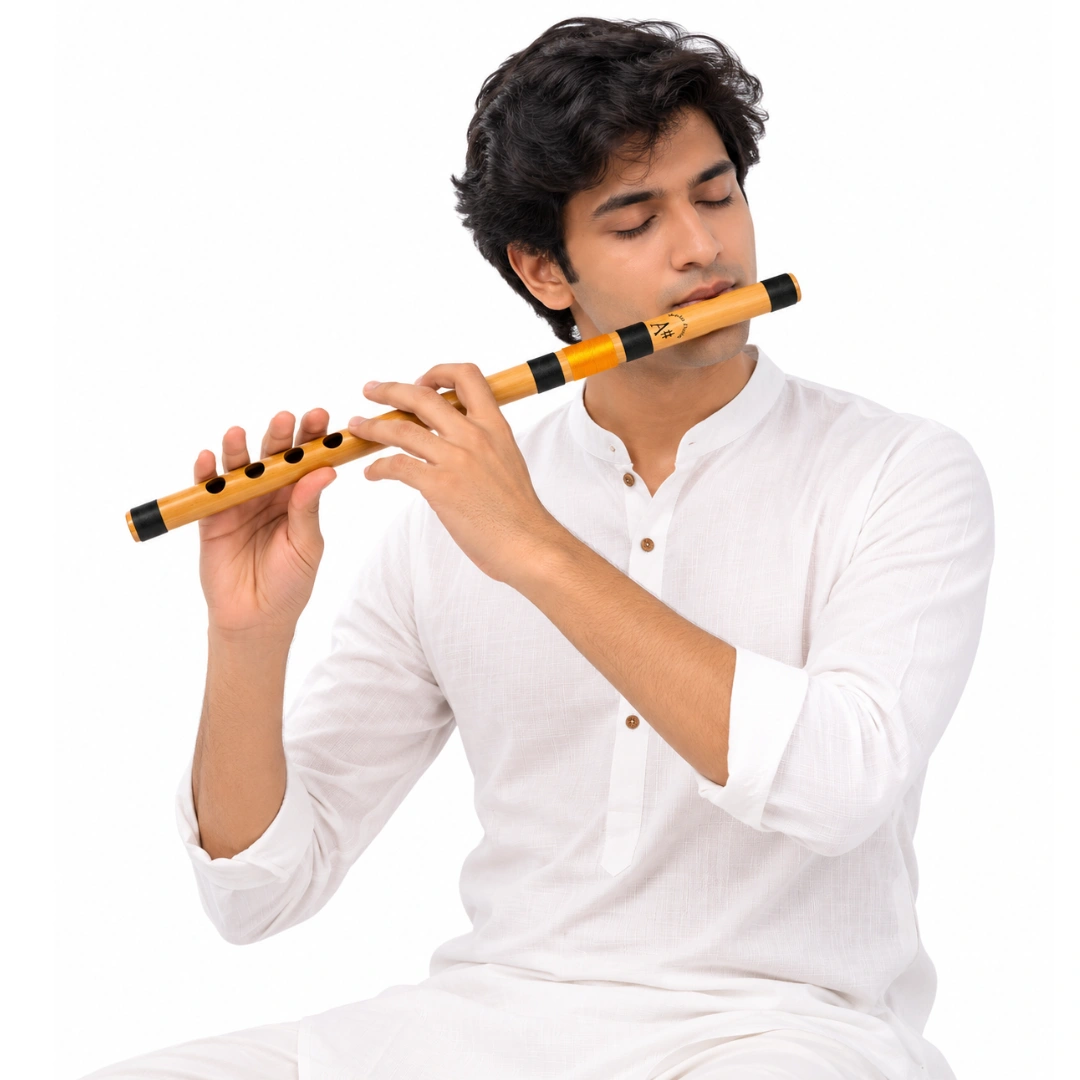 Radhe Bamboo Side A# Mid Flute
