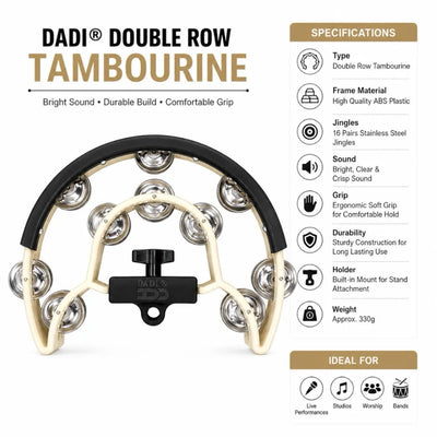 Dadi DT2 Drum Tambourine - White