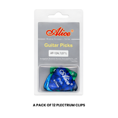 Alice AP-12AL-T Guitar Pick - 0.71 mm (12 pcs)