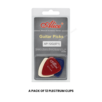 Alice AP-12G Nylon Guitar Picks - 0.71 mm (12 pcs)