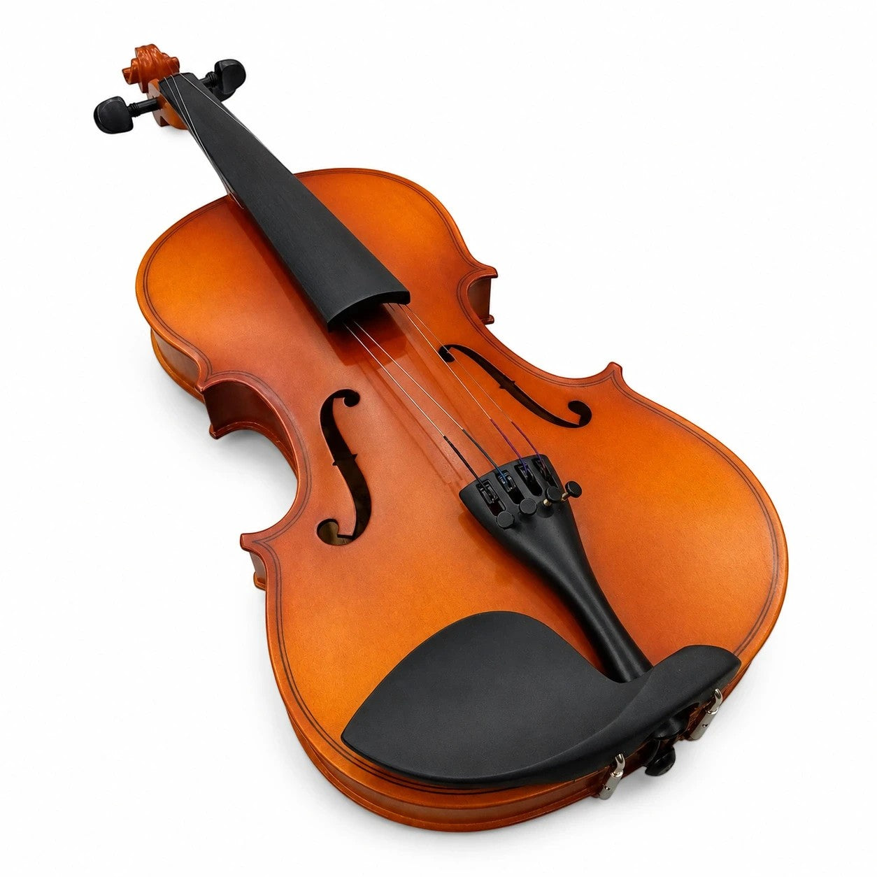 Prathmesh Music Granada Adagio 3/4 size violin with a warm amber wood body and elegant high-gloss finish.