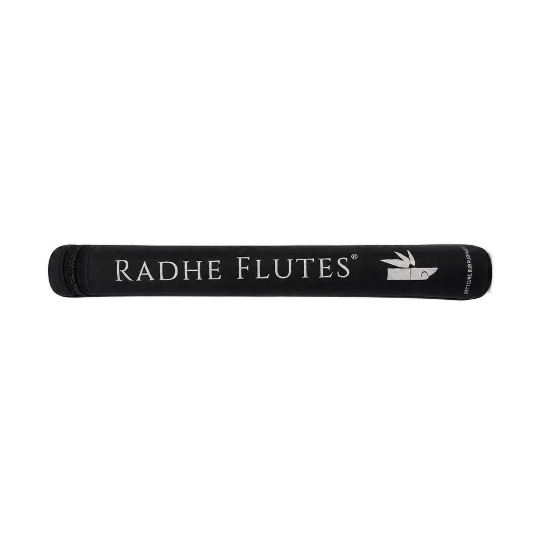 Prathmesh Music Radhe Flutes black protective carrying case for bamboo bansuri flute